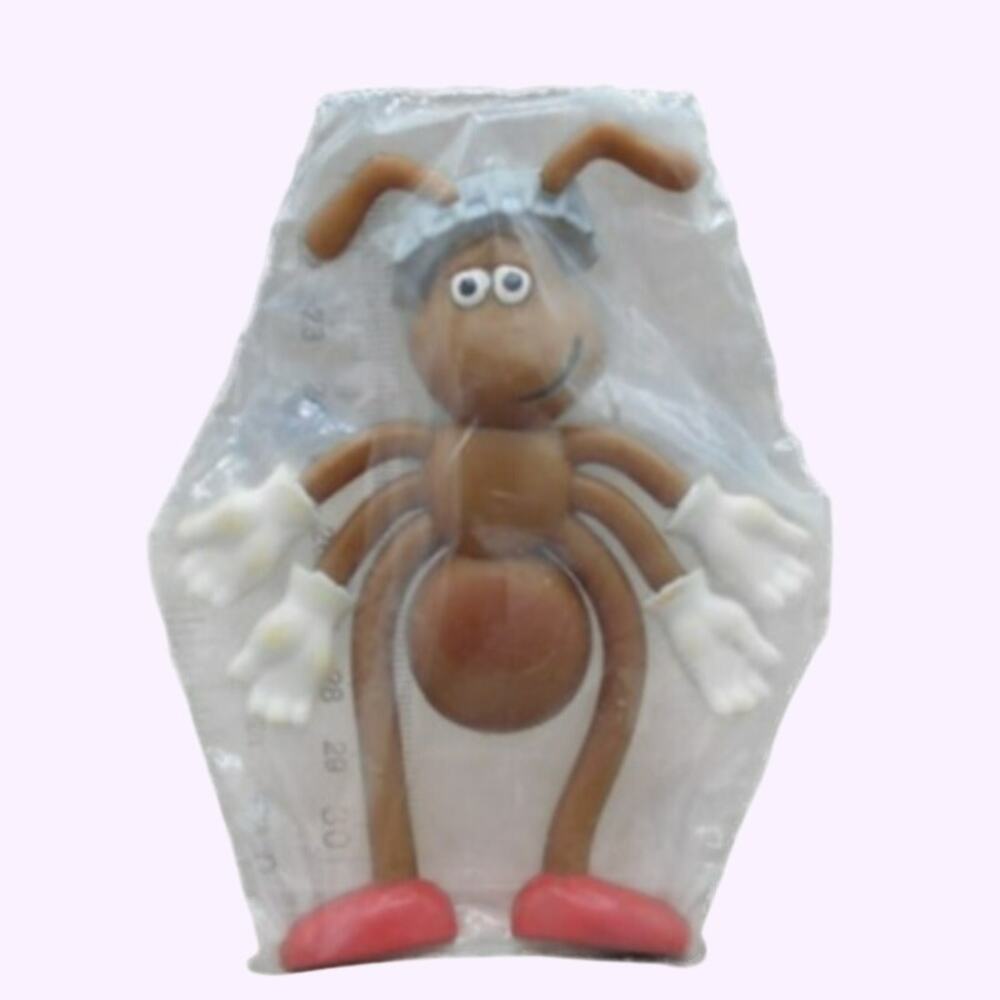 Vintage 1988 Heinz Ketchup Picnic Ant Mascot NIP Bendy Promo Advertising